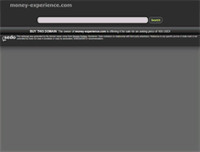 Tablet Screenshot of money-experience.com